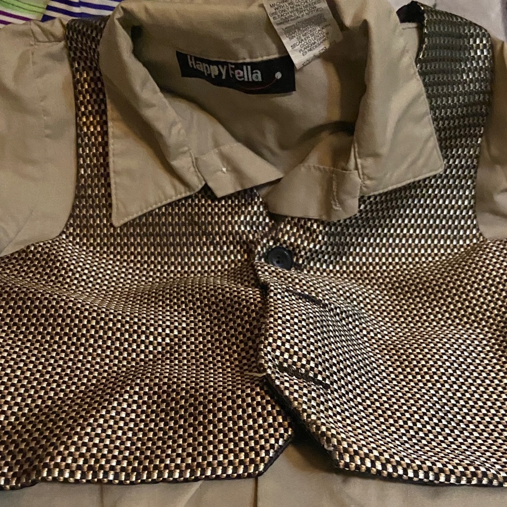 Little boys, Black and  tan shirt